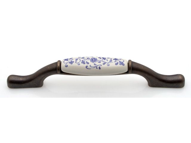 RUČICA FM17 PORC.PLAVI CVIJET PATINIRANA 96/128