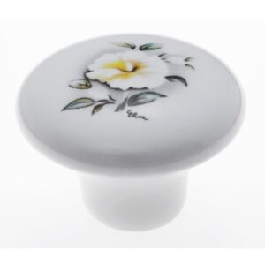RUČICA FE039-26 PORCULAN ANTIK ŽUTI CVIJET Gumb