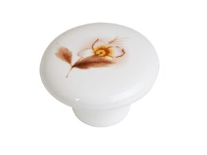 10007652025 RUČICA FE039-26 PORCULAN ANTIK SMEĐI CVIJET Gumb