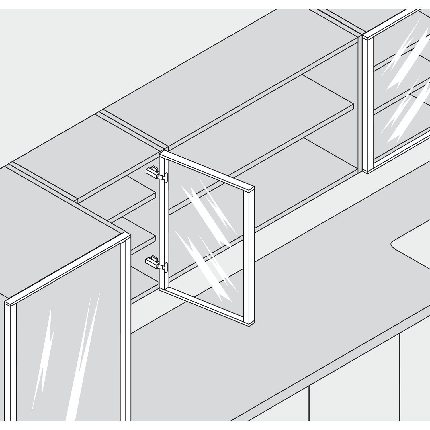 71B950A SPOJ.BLUM CLIP ALU R BLUMOTION