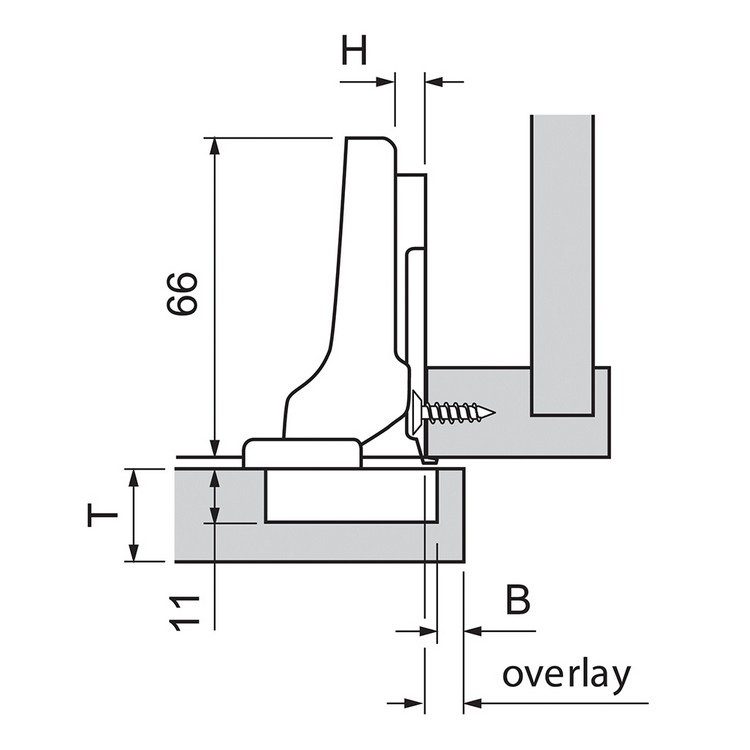 70M2650T SPOJ.BLUM CLIP PK BEZ OPRUGE