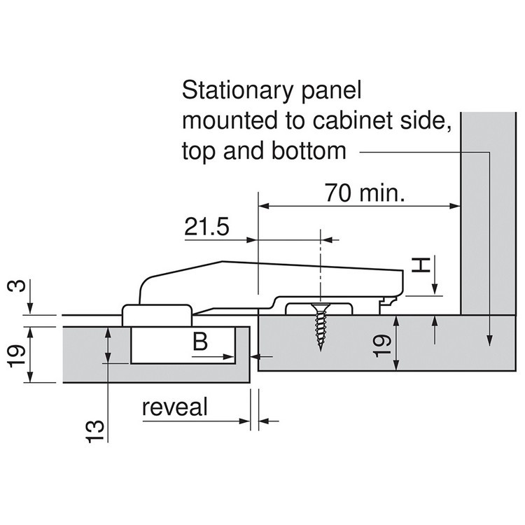 78T9550T SPOJ.BLUM CLIP ISPRUŽENA BEZ OPRUGE