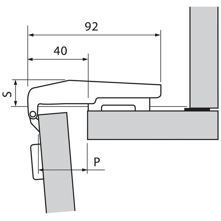 78T9550T SPOJ.BLUM CLIP ISPRUŽENA BEZ OPRUGE