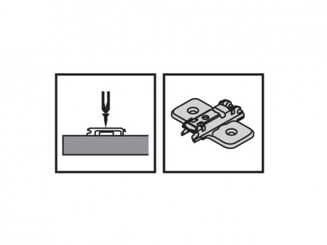 09173H7100 PODLOGA BLUM CLIP 0 REGUL.