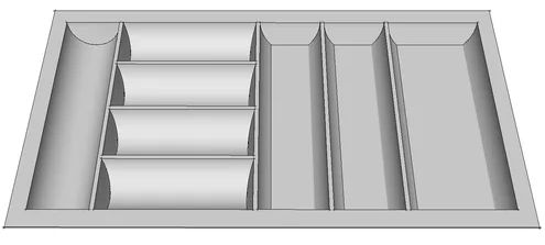 UMETAK ZA LADICU 90 H SIVI