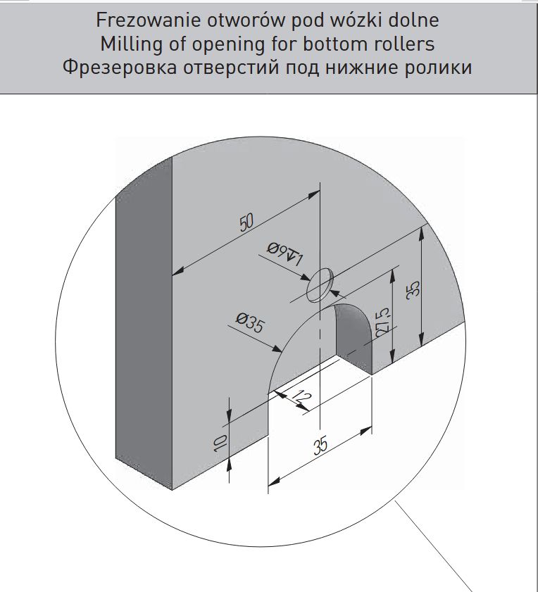 A-WD-PRO ALU VODILICA GTV KOTAČI DONJI