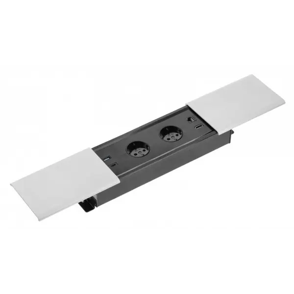 UTIČNICA  PRESTINO 2X ŠUKO USB A+C RJ45 HDMI. KABEL 1,5m BIJELA