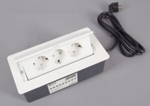 UTIČNICA STOL. G PUSH 3X ŠUKO KABEL 1,5m BIJELA