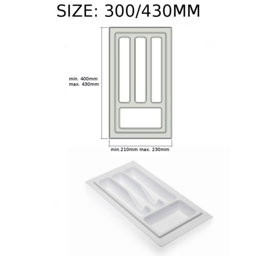 UMETAK ZA LADICU 30/43 STANDARD SIVI