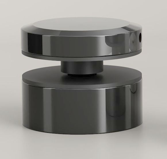 DRŽAČ STAKLA TOČKASTI FI50 H30 REG.INOX A2 ANTRACIT