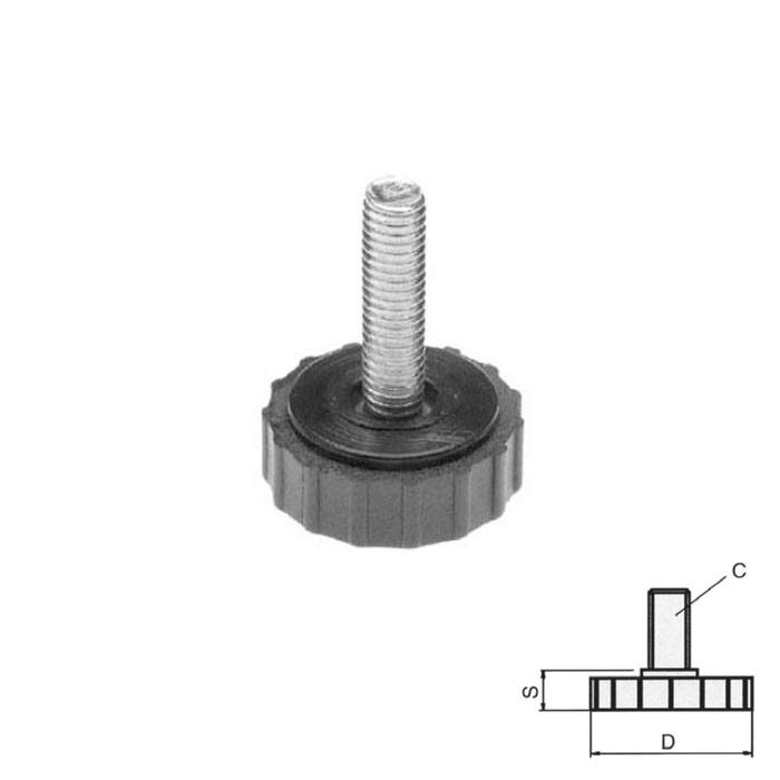 NOGICA NA VIJKU M8x22 fi25/10