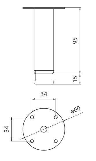 10014100510 NOGICA 95MM pod.Camar