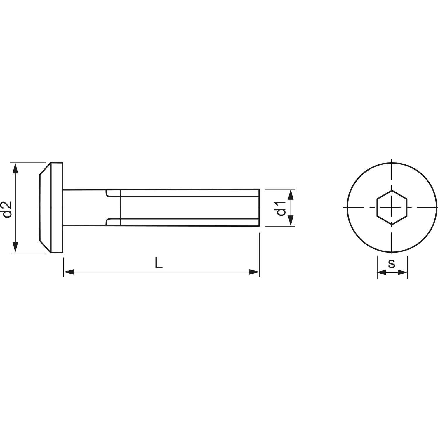 IMBV.PL.M6.35.ZN IMBUS VIJAK M6X35 PLOS.GL.ZN 100 kom