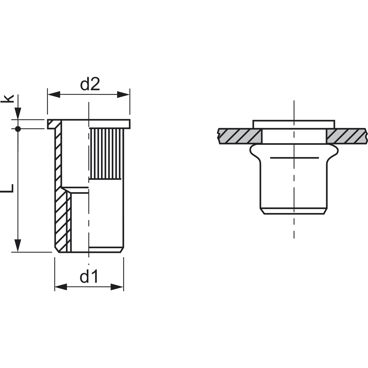 5220-068 MATICA ZAKIVNA M10x17 ZN 100 kom