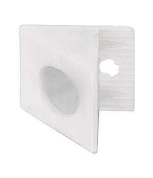260.09.701. DRŽAČ POLEĐINE PVC VANJSKI bijeli 100 kom
