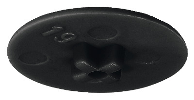 KAPICA EXCENTAR MINIFIX 17/PZ CRNA 100 kom