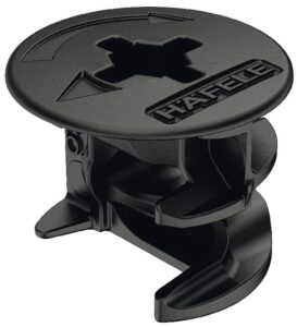 EXCENTAR 15/12,5/8/16 MINIFIX RUB CRNI