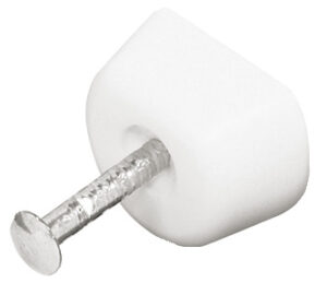 NOSAČ POLICE S ČAVLIĆEM BIJELI 100 kom