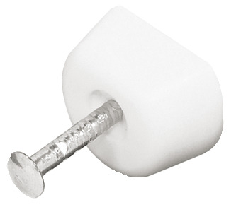 NOSAČ POLICE S ČAVLIĆEM BIJELI 100 kom