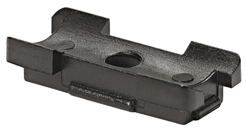 PODNOŽJE PVC DRŽAČ ZAOB.32x15 CRNO 4kom 100 kom