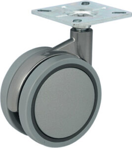 KOTAČ OKRETNI FI 60 PLOČ.SIVI BEZ KOČ. X