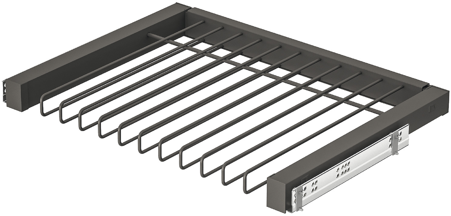 VJEŠALICA ZA HLAČE 7x IZVLAČNA 600/526x520 UMBRA SIVA