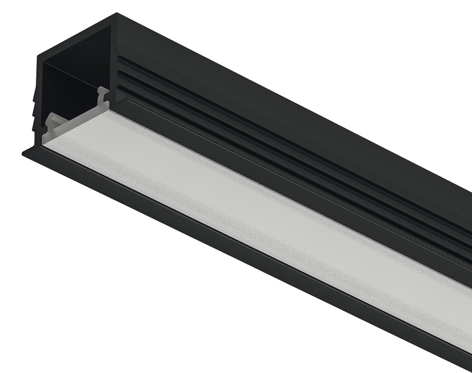 833.95.723 LED ALU PROFIL USAD.1103 SA MAT POKR.13x11,5x3000MM CRNI