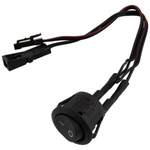 LED GTV PREKIDAČ 12V 10A SA ŽICOM I UTIKAČINA CRNI