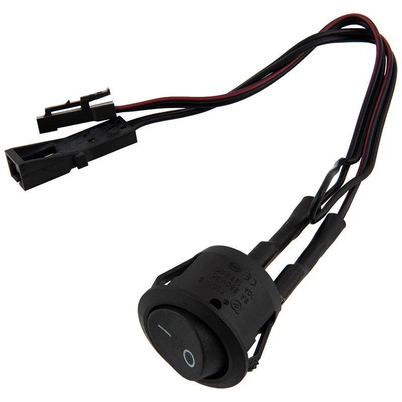 LED GTV PREKIDAČ 12V 10A SA ŽICOM I UTIKAČINA CRNI