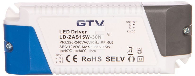 LED GTV PRETVARAČ 15W 12VDC x