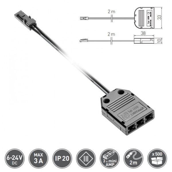 LED  GTV ADAPTER 1/3 2M