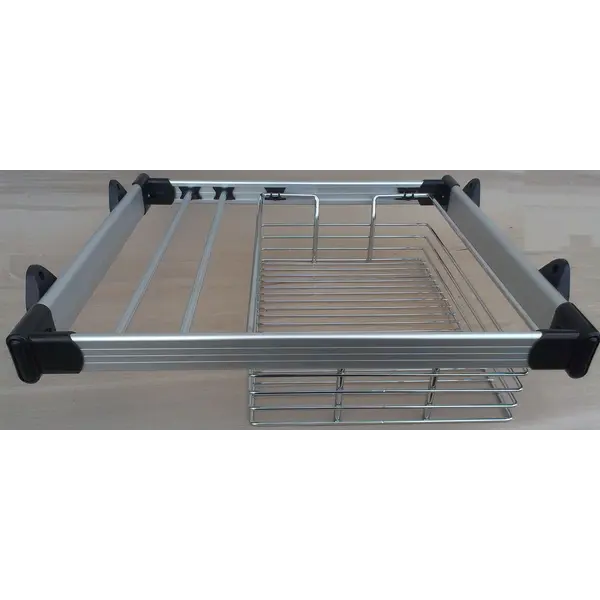 VJEŠALICA ZA HLAČE+KOŠARA H IZVL.56,4X46X13 AL