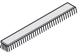 BRTVA ČETKA H5/5MM FALC SIVA