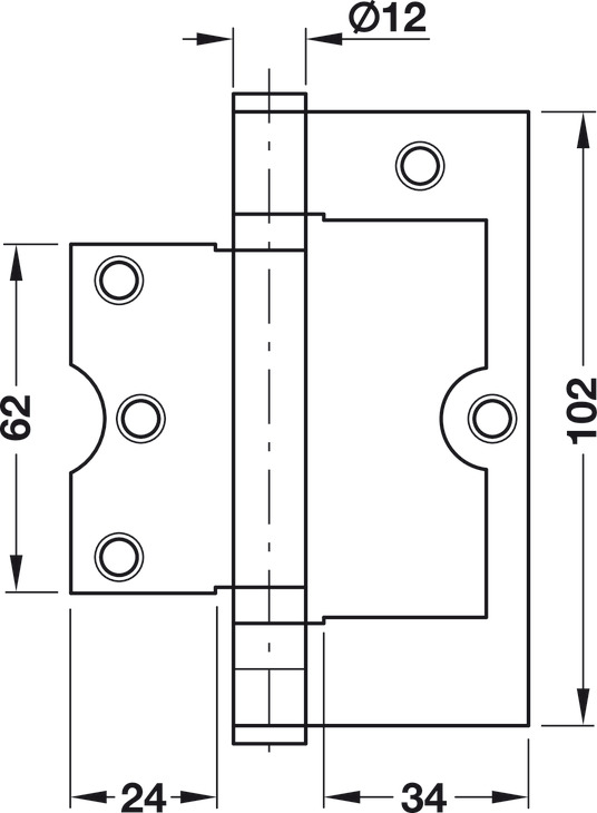 926.22.103 ŠARNIR H102x34x2,5 RSF MAT