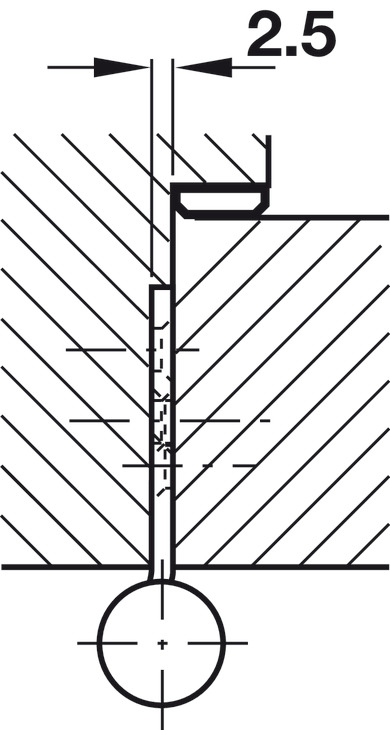 926.22.103 ŠARNIR H102x34x2,5 RSF MAT