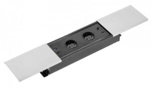 UTIČNICA  PRESTINO 2X ŠUKO USB A+C RJ45 HDMI. KABEL 1,5m SIVA