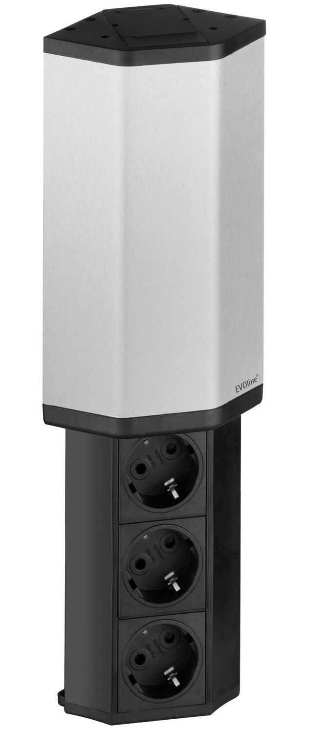 UTIČNICA IZVLAČNA KUTNA 3X INOX