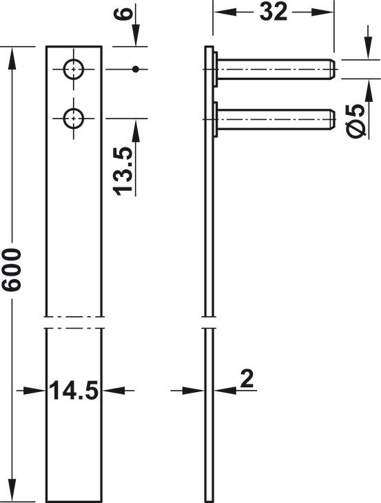 234.99.925 BRAVICA ZA 3 LADICE H PREDNJA KOMPLET
