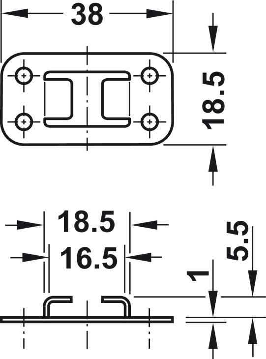 234.99.925 BRAVICA ZA 3 LADICE H PREDNJA KOMPLET