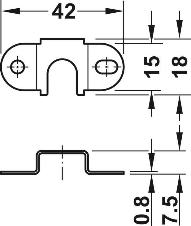 234.99.925 BRAVICA ZA 3 LADICE H PREDNJA KOMPLET