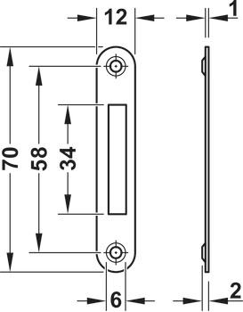 239.10.700 PRIHVATNIK BRAVICE H 70x12 NIKL