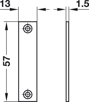 239.26.703 PRIHVATNIK BRAVICE H 57x13 NIKL