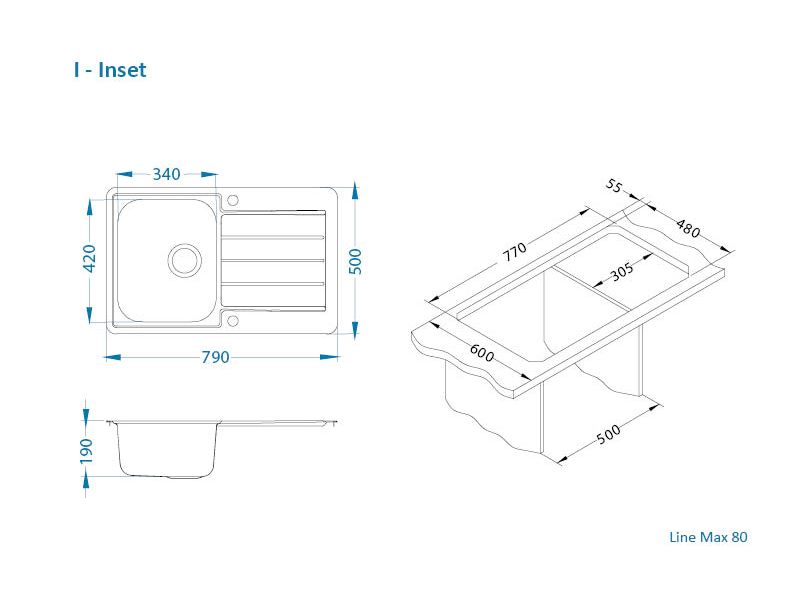 1136608 SUDOPER LINE MAX 80 1X 790X500 sa sifonom