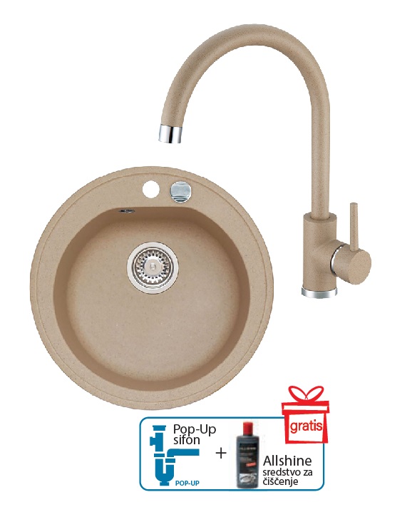 SUDOPER SA SLAVINOM NIAGARA 10 -KATI G55 BEŽ