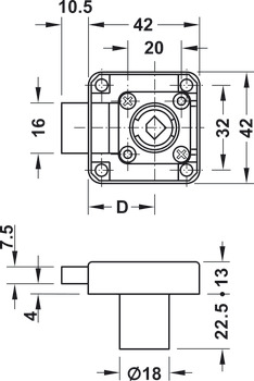 232.37.624 BRAVICA CL H SYMO 18/22 TRN KOSI 25mm L