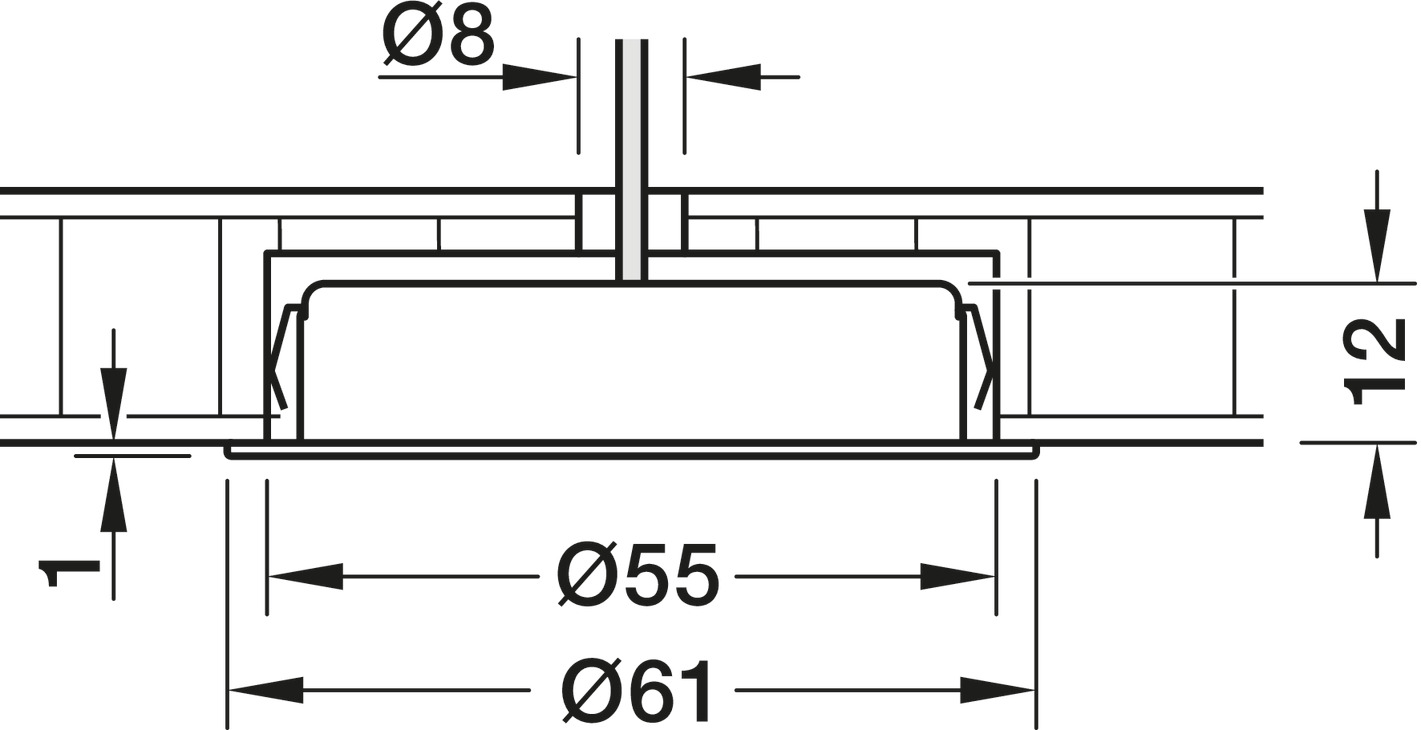 833.75.490 LED LOOX5 UGRADBENA SVJETILJKA 2700 K-5000 K 24V CR