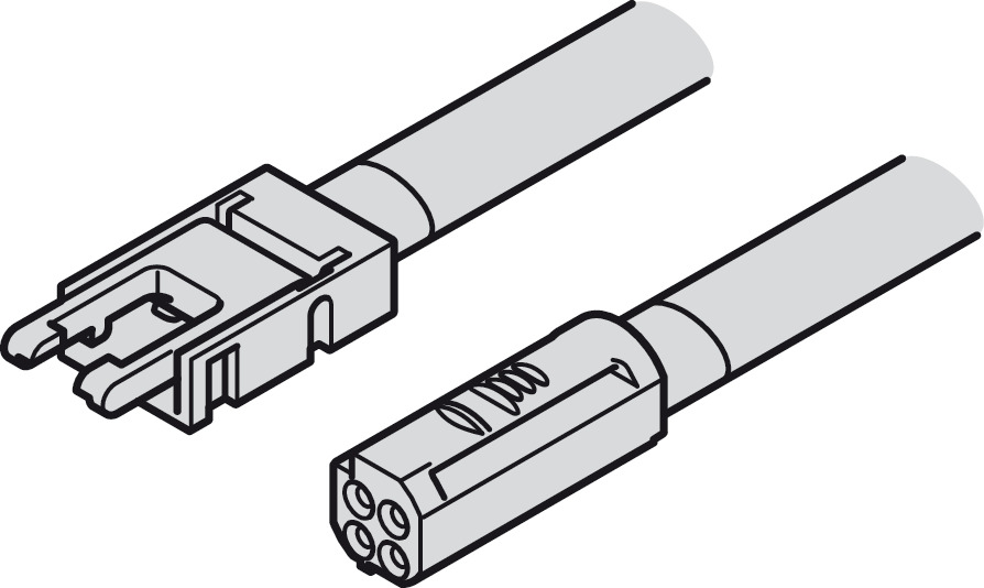 833.95.702 LED LOOX5 KABEL ZA TRAKU 8mm 12V 3-POL CLIP 2M
