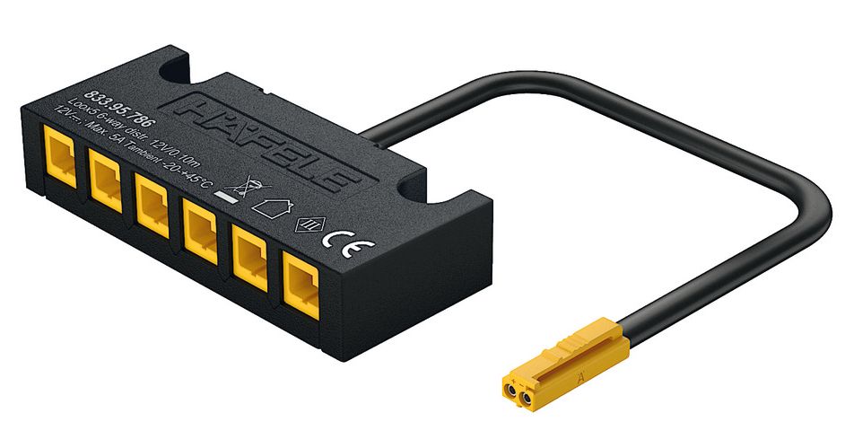 LED LOOX5 razdjelnik 12V 60W 6x SA KABLOM 80cm
